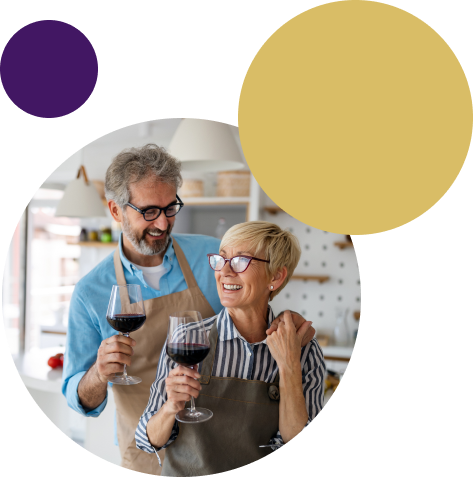 זוג נהנה מהפרישה