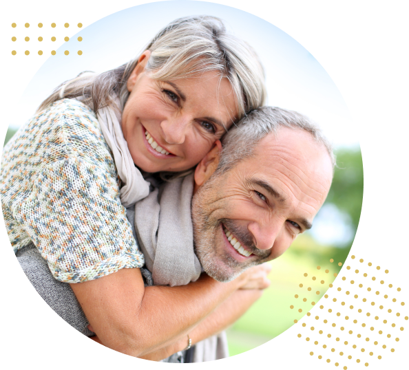 זוג מאושר בגיל השלישי